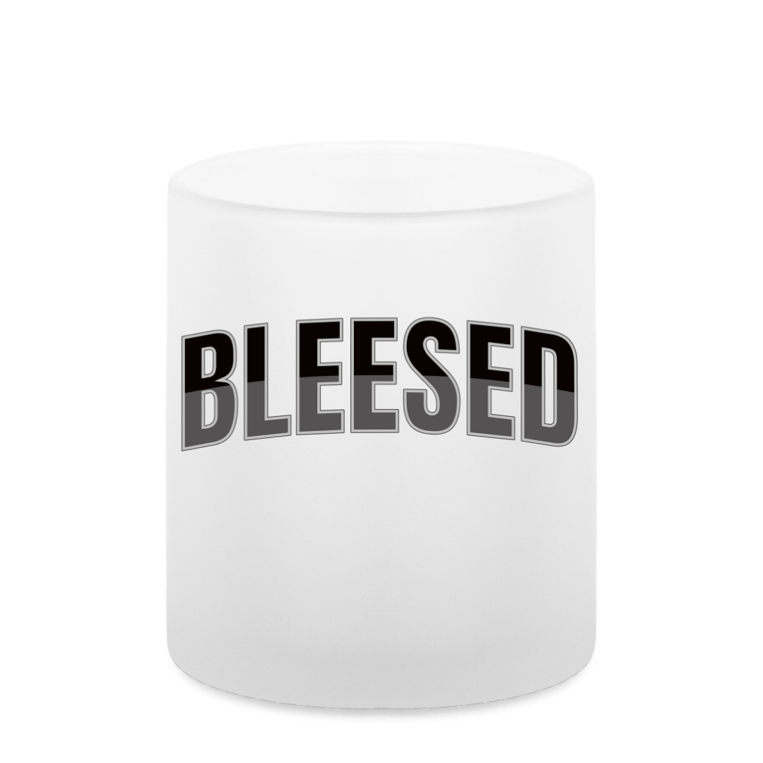 Teelichthalter satiniert "Blessed"