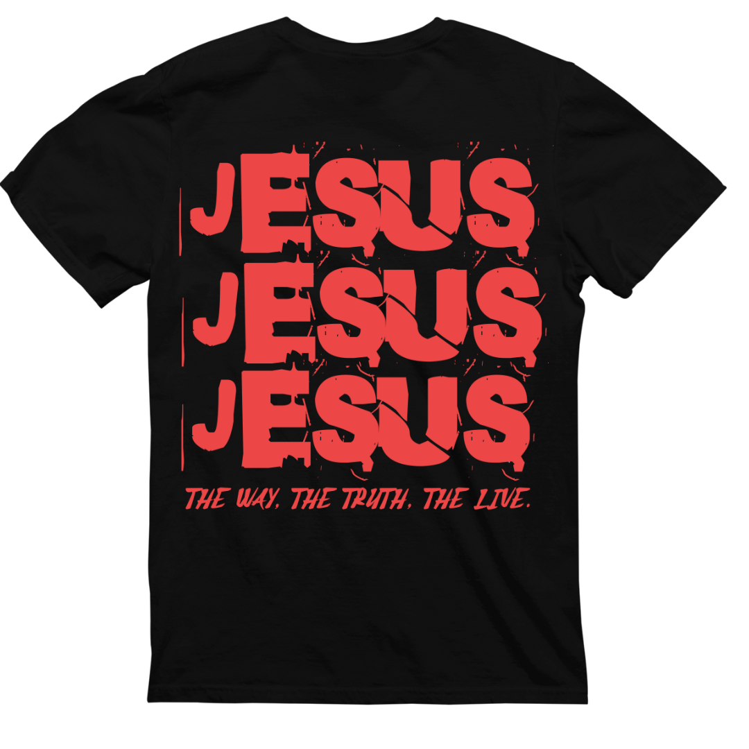 Unisex Premium T-Shirt The Way, The Truth, The Live. Backprint