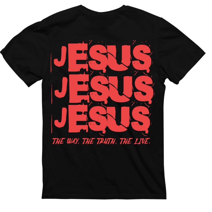 Unisex Premium T-Shirt The Way, The Truth, The Live. Backprint