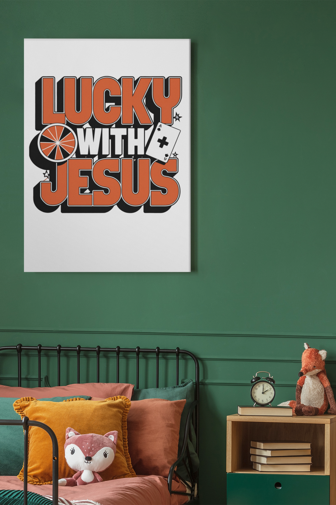 Poster  "Lucky with Jesus"