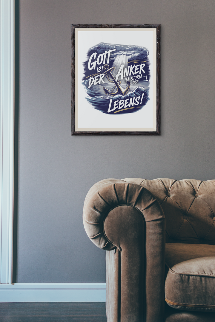 Poster  "Gott ist der Anker"