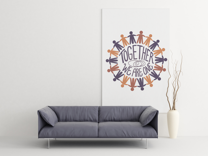 Poster " Together we are" dunkel